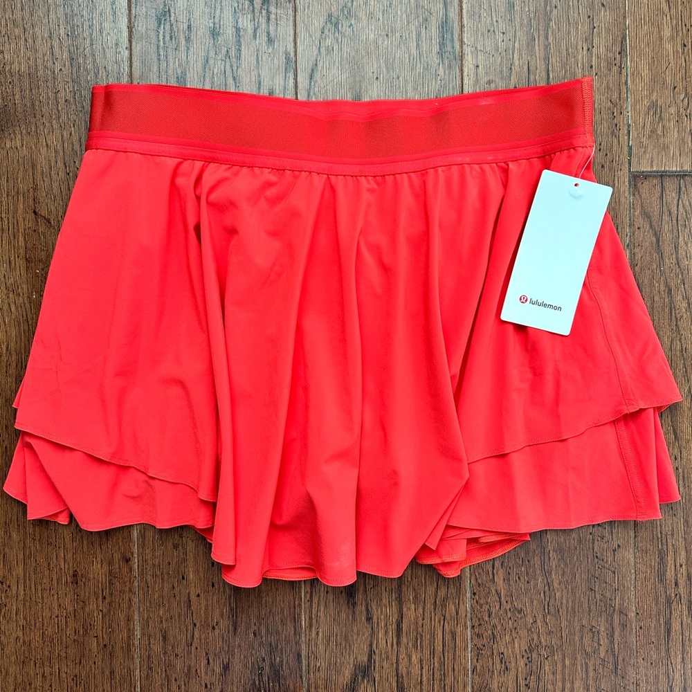 lululemon red skort